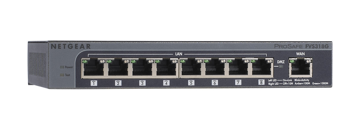 Netgear ProSafe 8-Port Gigabit VPN Firewall Port 10/100/1000Base-T –  Digital Design