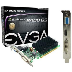 GeForce 8400 GS Graphic Card - 520 MHz Core - 512 MB DDR3 SDRAM - PCI  Express 2.0 x16 1200 MHz Memory Clock - 2560 x 1600 - SLI - HDMI - DVI - VGA