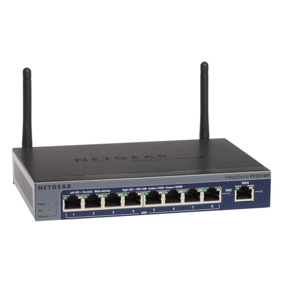 Netgear ProSafe FVS318N VPN Appliance 9 Port Gigabit Ethernet - Wireless LAN IEEE 802.11n