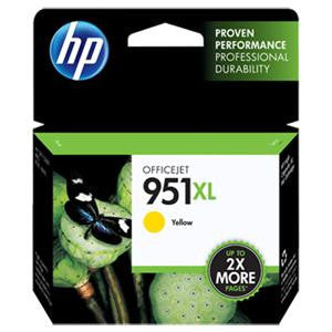 HP 951XL Ink Cartridge Inkjet Yellow - 1500 Page - 1 Each