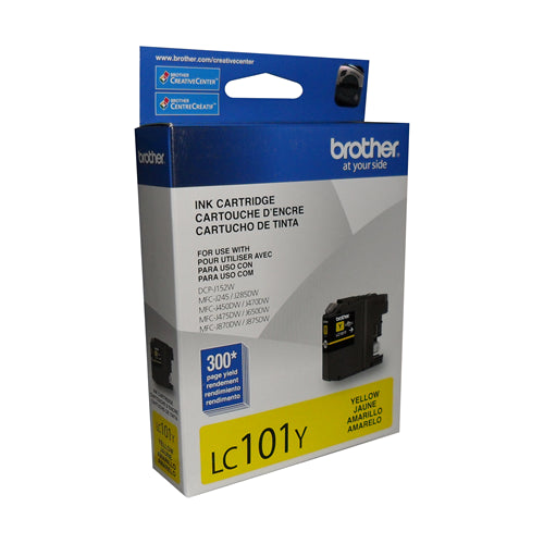 LC101YS YELLOW REGULAR YIELD (300 PAGES) INK CARTRIDGE