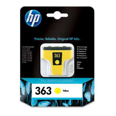 HP 363 Yellow Ink Cartridge with Vivera Ink