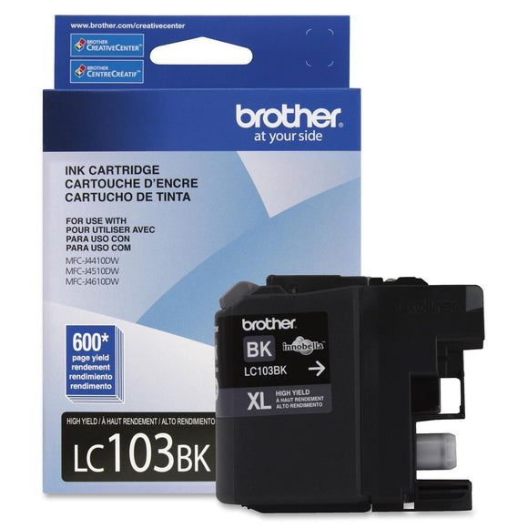 Brother Innobella High Yield (XL Series) Black Ink Cartridge Inkjet - High Yield - 600 Page - 1 Each Each - OEM