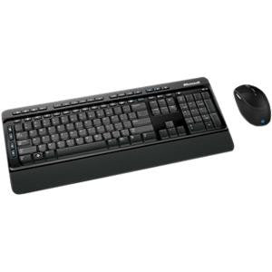 Microsoft Wireless Desktop 3000 Keyboard and Mouse USB Wireless RF Keyboard - French - USB Wireless RF Mouse - BlueTrack - 5 Button