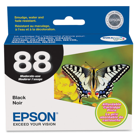 Epson DURABrite 88 Moderate Capacity Ink Cartridge Inkjet - 1 Each - OEM