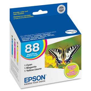Epson DURAbrite 88 Moderate Capacity Multi Pack Ink Cartridge Inkjet - 430 Page - 1 / Each - OEM