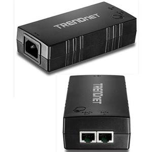 TRENDnet Gigabit PoE+ Injector 110 V AC, 220 V AC Input - 1 10/100/1000Base-T Input Port(s) - 1 10/100/1000Base-T Output Port(s) - 30 W
