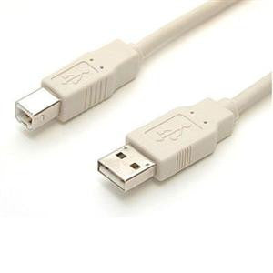 StarTech.com 6 ft Beige A to B USB 2.0 Cable - M/M USB - 6 ft - 1 x Type A Male - 1 x Type B Male