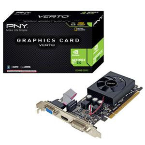 PNY GeForce GT 610 Graphic Card - 810 MHz Core - 1 GB DDR3 SDRAM - PCI Express 2.0 x16 1000 MHz Memory Clock - 2560 x 1600 - DirectX 11.0 - HDMI - DVI - VGA