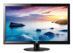 AOC e2425Swd 24" LED LCD Monitor - 16:9 - 5 ms Adjustable Display Angle - 1920 x 1080 - 16.7 Million Colors - 250 cd/m&#178; - 20,000,000:1 - Full HD - DVI - VGA - 23 W - Black - ENERGY STAR, RoHS